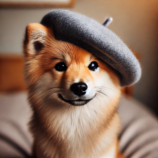 "Dog Chic, Beret Unique!"