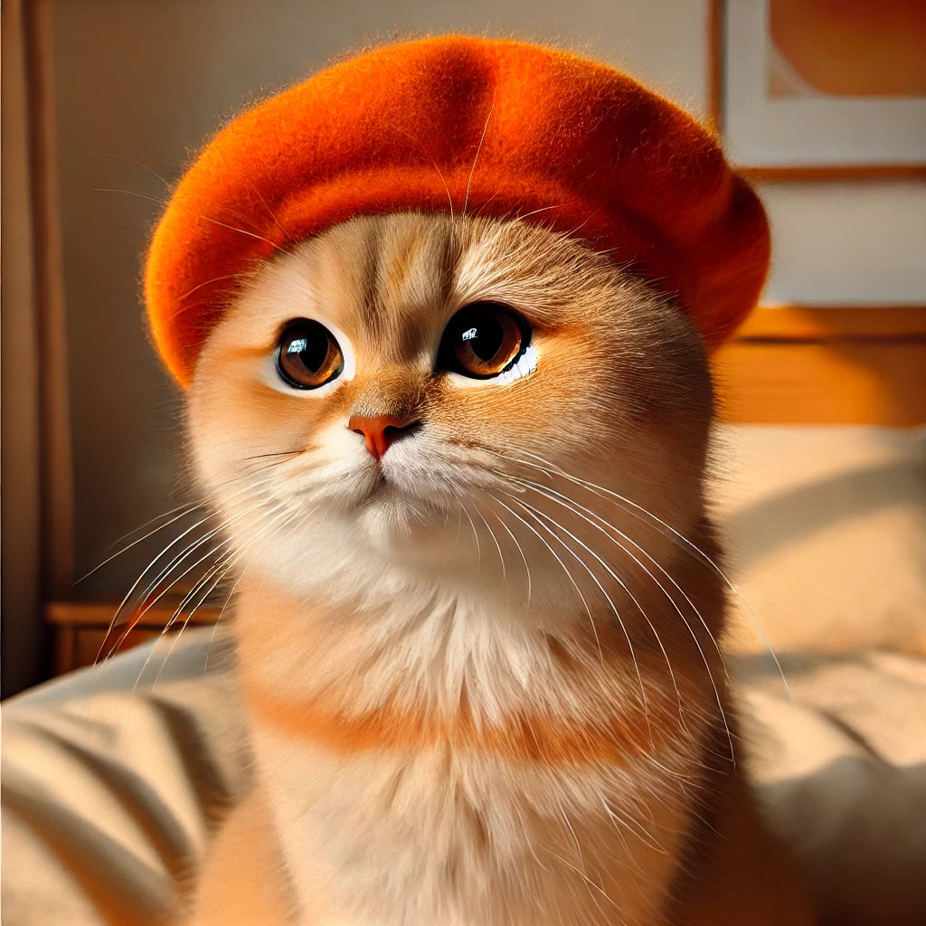 Elevate Your Cat's Style with Our Berets!"