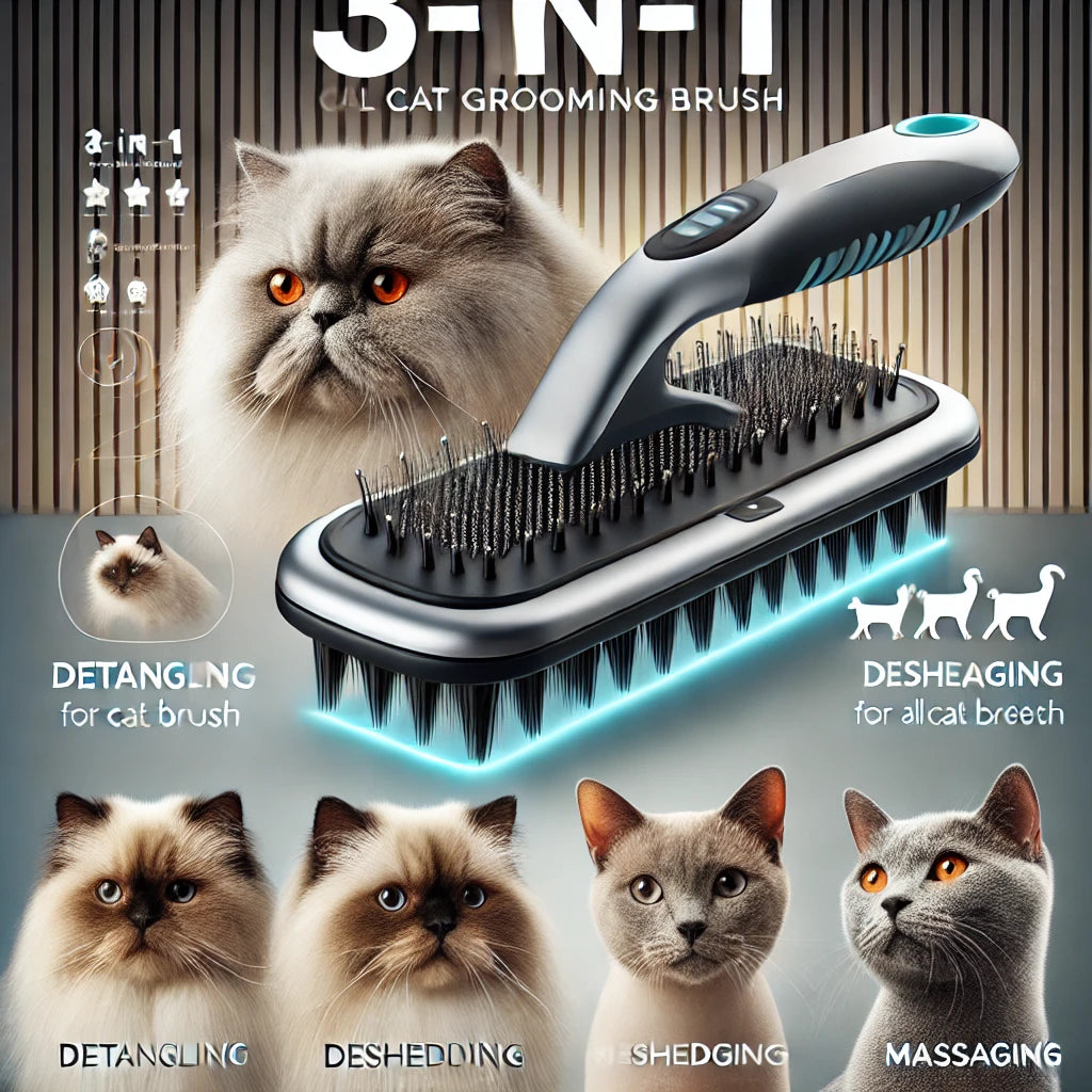 3 in 1 cat brush