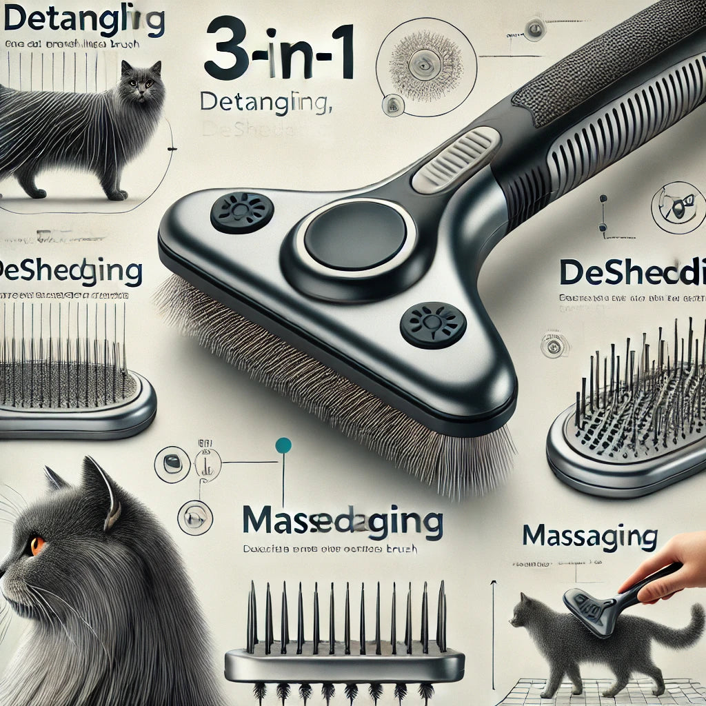 3 in 1 cat brush