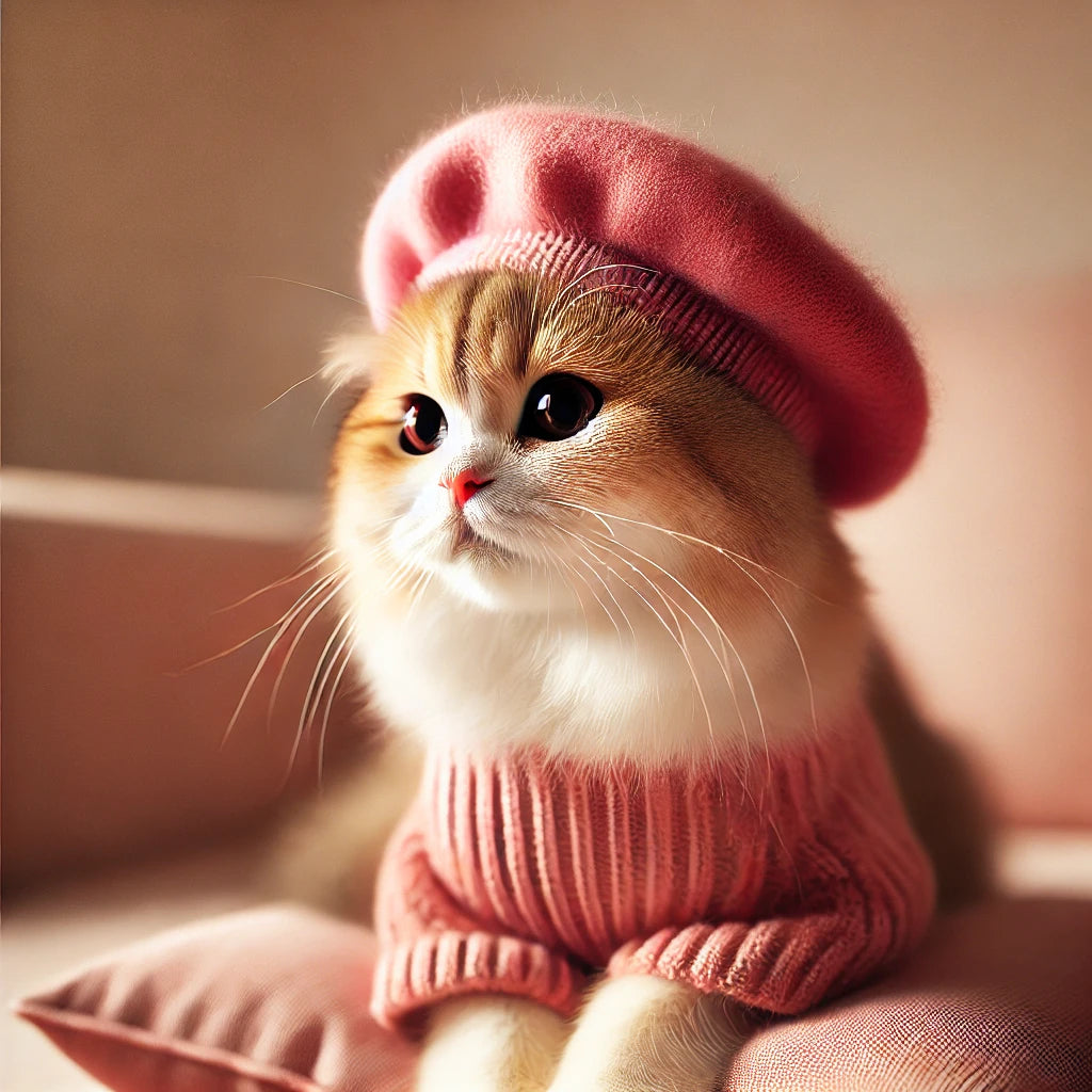 Elevate Your Cat's Style with Our Berets!"